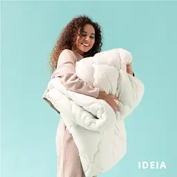 Ковдра Ideia Woolly зимова, 210х140 см, молочний з бежевим (8-34174) - мініатюра 13
