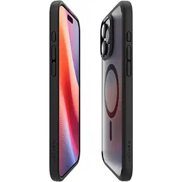 Прозорий чохол Spigen Ultra Hybrid MagSafe Frost Black для iPhone 16 Pro (ACS08134) - мініатюра 5