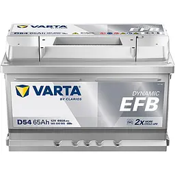 Автомобільний акумулятор VARTA Blue Dynamic EFB D54 6СТ-65Ah АзЕ 650A (EN) 565500065 - мініатюра 1