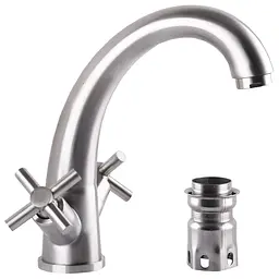 Змішувач для умивальника Globus Lux Dukat SD4-401 000024963 Нержавіюча сталь - мініатюра 4