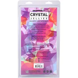 Реалістичний фалоімітатор Doc Johnson Crystal Jellies 7 Inch, 18.4 см - мініатюра 5