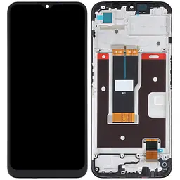 Дисплей Realme C31 чорний, з рамкою