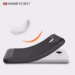 Чохол PRIMO Carbon Fiber Series для Huawei Y3 2017 Black - мініатюра 7