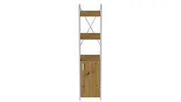 Етажерка 3/34 Ferrum-decor Серії Конект з тумбою 144x34x28 Білий ДСП Артизан (FRD-104433) - мініатюра 4