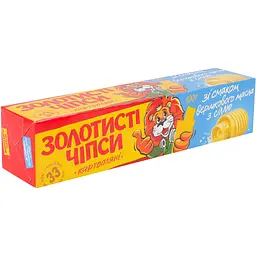 Уцінка. Чипси картопляні Золотисті зі смаком вершкового масла з сіллю 100 г  - мініатюра 3