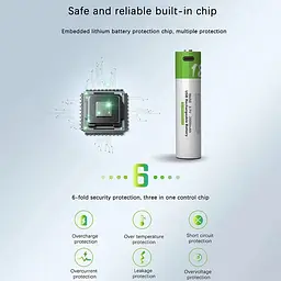 Акумулятор 18650 Smartoools 2000 mAh 3.7V батарейка із вбудованою зарядкою Type-C - мініатюра 5