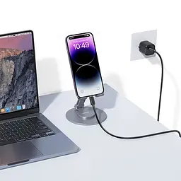Дріт для зарядки та передачі данних UsamsType-C до Lightning 30W 2м, чорного кольору - мініатюра 7