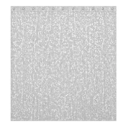 Шторка для ванної кімнати Spazio Shine Black 3D 180х180 із 12-ма кільцями - мініатюра 2