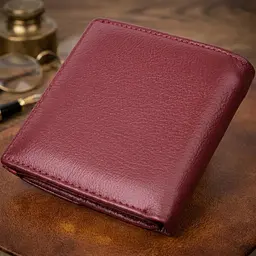 Невеликий жіночий гаманець з монетницею з натуральної шкіри ST Leather 22544 бордовий - мініатюра 4