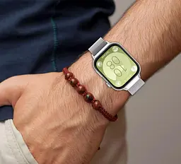 Міланський сітчастий ремінець Primolux для годинника Huawei Watch Fit 3 Silver - мініатюра 5