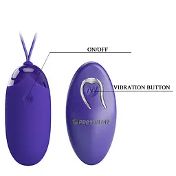 Віброяйце Pretty Love Berger-Youth Wireless Egg Blue - мініатюра 9