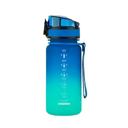 Пляшка для води UZSPACE 3034(Blue-Green) 350 мл, синьо-зелена - мініатюра 2