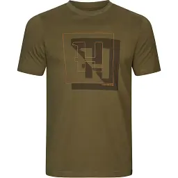Футболка Harkila H-logo S/S T-shirt L Dark olive