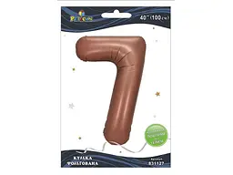 Кулька фольгована цифра PELICAN 40 (100 см) 1 7 коричнева
