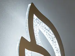 Світильник настінний LED Diasha 2455/1G, 17W, золотий, сучасний стиль для вітальні, коридору, кухні, офісу, кафе - мініатюра 4