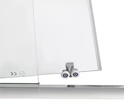 Душові двері в нішу Qtap Taurus CRM209-1.C6 90-100x200 см, скло Clear 6 мм, покриття CalcLess (TAUCRM2091C6) - мініатюра 6