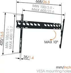 Настінне кріплення Vogels MA4010 (6374685) - мініатюра 2
