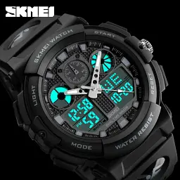 Наручний годинник Skmei 1270 Black, 1270BK (17101) - мініатюра 3