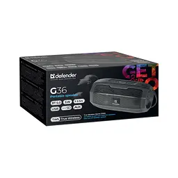 Портативна колонка Defender (65036)G36 5Вт, FM/microSD/USB, Black - мініатюра 6