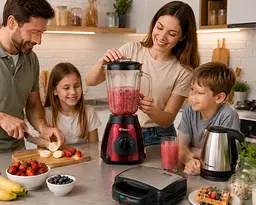 Блендер Domotec MS 6611 Червоний 1000 Вт - мініатюра 2
