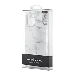 Чохол Lum Neon (світяться у темряві) iPhone 12 Pro Max Marble White - мініатюра 2