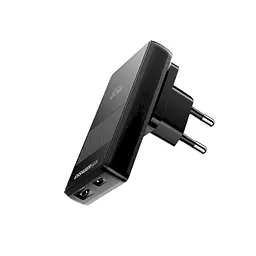 Мережевий зарядний пристрій ESSAGER Ultra Thin Gan 65W 1C1A BLACK (ECT65W-QCB01-Z) - мініатюра 2