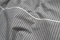 Постільна білизна Lotus Home - Premium Percale Stripe антрацит євро - мініатюра 4