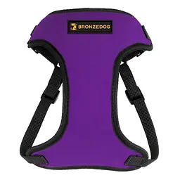 Шлея для собак дрібних порід Bronzedog Sport M 22х20х2 см фіолетова - мініатюра 2