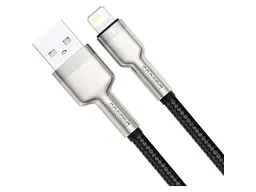 Кабель BASEUS Cafule Metal Data Cable USB for Lightning Black 1м (CALJK-A01) - мініатюра 2