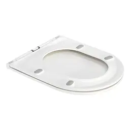 Унітаз підвісний Qtap Robin безобідковий з сидінням Slim Soft Close QT1333046ENRW, Білий - мініатюра 8
