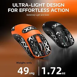 Бездротова мишка ATTACK SHARK X3 Orange | Сенсор PAW3395 | 65 годин акум - мініатюра 6