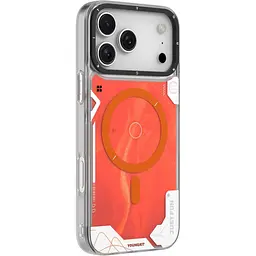 Чохол YoungKit Cyberpunk Luminous Case with Magnetic Ring для Apple iPhone 17 Pro Max Lava Orange [168234] - мініатюра 2