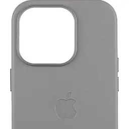 Чохол Leather Case with MagSafe для Apple iPhone 16 Pro Light Grey AAA [119595] - мініатюра 3