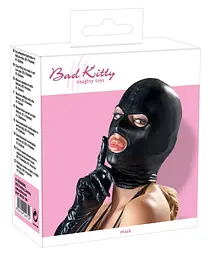 Маска для BDSM Bad Kitty Naughty Toys чорний - мініатюра 4