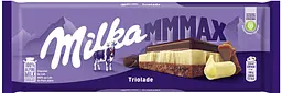 Шоколад Milka Triolade тришаровий з молочним і білим шоколадом 280 г