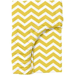 Простирадло Cosas на резинці 80х200 yellow zigzag cs1, золотистий (ZigYellow-5040_80x200x20)