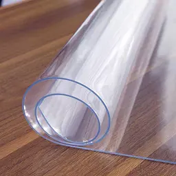 Гнучке (м'яке, рідке) скло скатертину на стіл Soft Glass 2.2х1.4м (товщина 2.0 м) Прозора - мініатюра 4