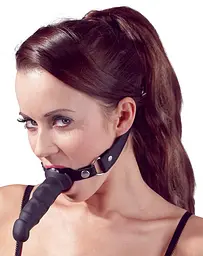 Кляп-фалоімітатор Fetish Collection Heavy Duty Dildo Gag чорний - мініатюра 2