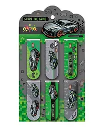 Закладки магнітні Kidis Supercar, 6 шт. на планшетці 13218
