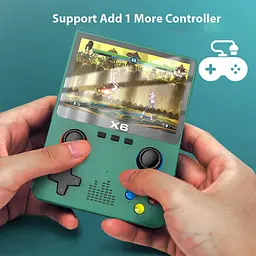 Ігрова консоль XPRO PSP 6X портативна з монітором 3.5 дюйма 1000 ігор чорна (43813-X6_1144) - мініатюра 10