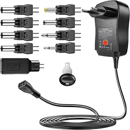 Багатофункціональний адаптер SoulBay 30W 3–12V з USB та набором насадок