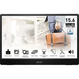 Портативний монітор MSI PRO MP161 E2 [9S6-3PB70H-020] [141057]