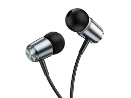 Навушники Hoco M108 Spring Metal Gray (6931474797575) - мініатюра 3