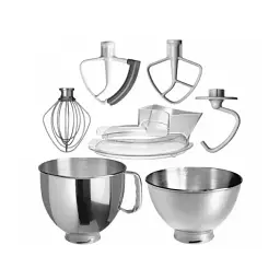 Кухонна машина KitchenAid Artisan 4,8 л 5KSM175PSEMS з відкидним блоком срібний медальйон - мініатюра 3