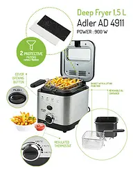 Фритюрница Adler AD 4911 1.5 L - мініатюра 5