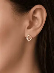 Сережки з червоного золота Аура (з4964)