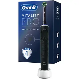 Уцінка. Електрична зубна щітка Oral-B Vitality Pro Protect X Clean чорна
