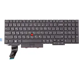 Клавіатура для ноутбука Lenovo Thinkpad E15 Gen 2 чорна, trackpoint (KB314737)