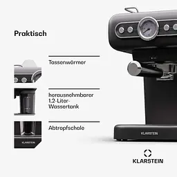 Кавоварка Klarstein Espressionata Evo 19 бар (10045424) - мініатюра 4