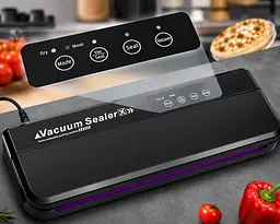 Вакууматор для їжі Vacuum Sealer X GY-F973 / Вакуумний пакувальник 110 W 60 кПа + пакети - мініатюра 3